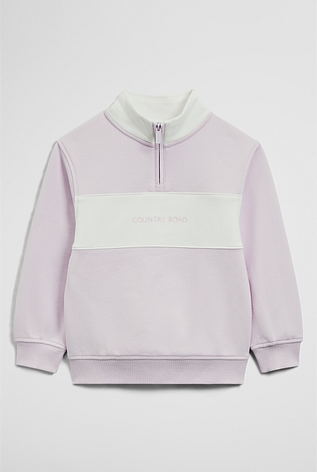 Panelled 1/4 Zip Sweat Panelled 1/4 Zip Sweat