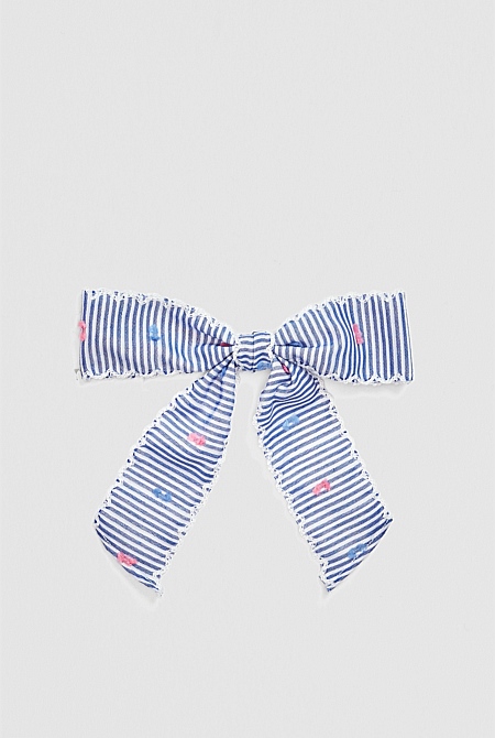 Fluffy Dot Bow Clip Fluffy Dot Bow Clip