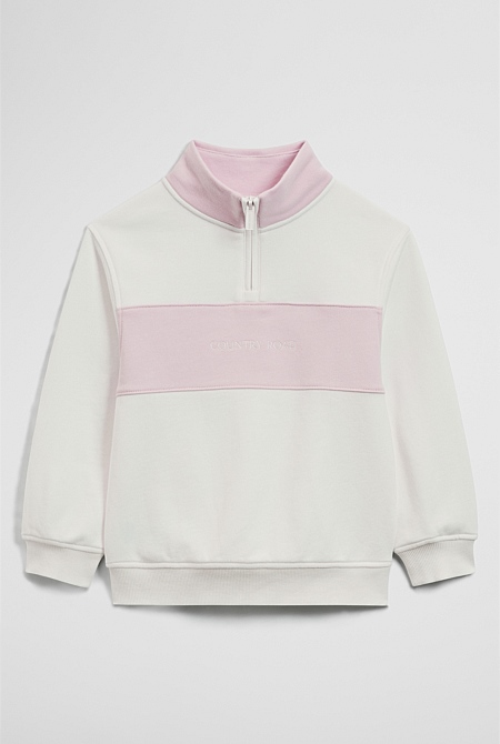 Panelled 1/4 Zip Sweat Panelled 1/4 Zip Sweat