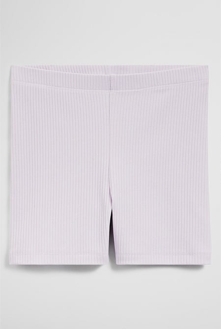 Organically Grown Cotton Blend Rib Bike Short Organically Grown Cotton Blend Rib Bike Short