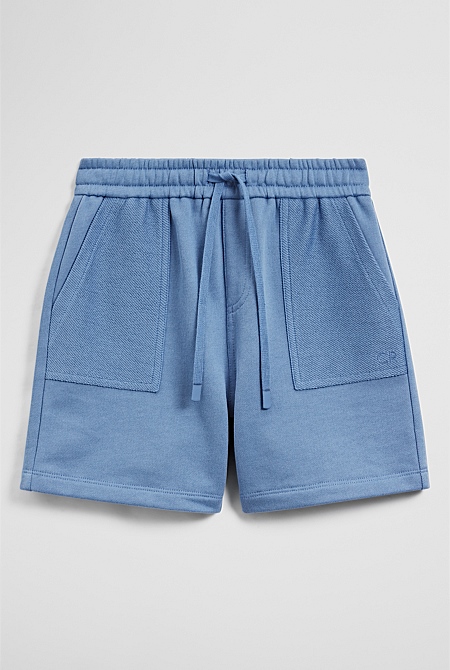 Australian Cotton Pocket Detail Sweat Short Australian Cotton Pocket Detail Sweat Short