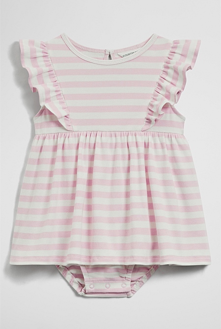 Sleeveless Rib Romper Dress Sleeveless Rib Romper Dress