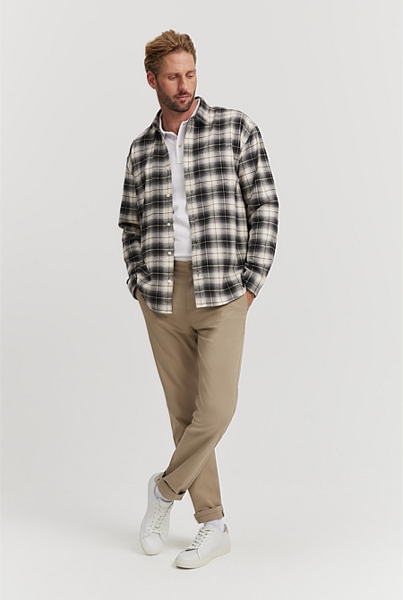 Australian Cotton Tapered Fit Stretch Chino