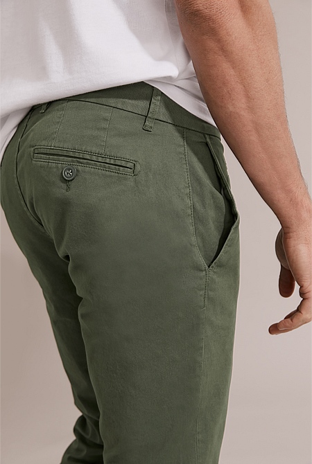 Australian Cotton Slim Fit Stretch Chino