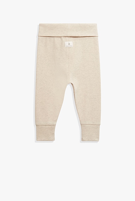 Organically Grown Cotton Fold-Over Soft Pant