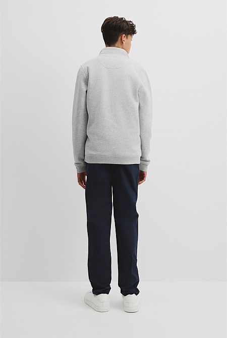 Teen Australian Cotton Heritage Half Zip Sweat