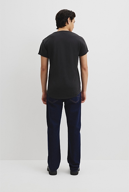 Australian Cotton Longline Garment Dye T-Shirt