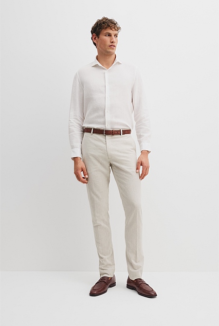 Tailored Fit Organically Grown Linen Shirt