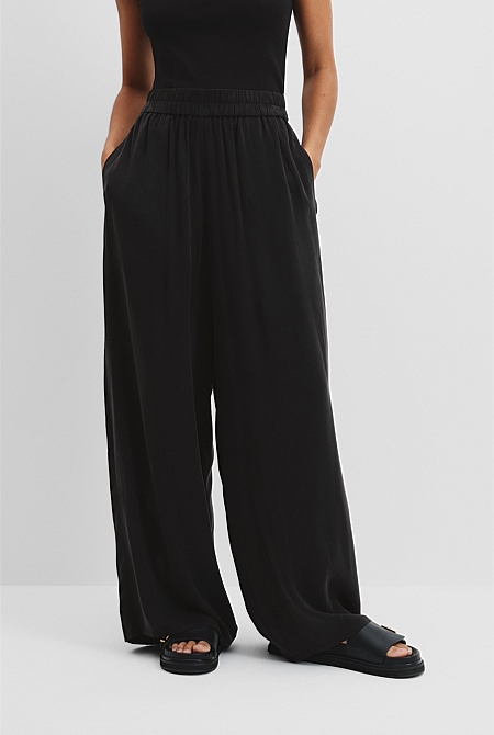 Pull-On Cupro Pant