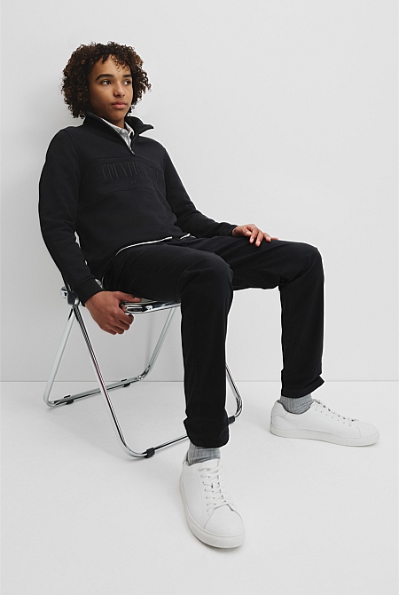 Teen Australian Cotton Heritage Half Zip Sweat