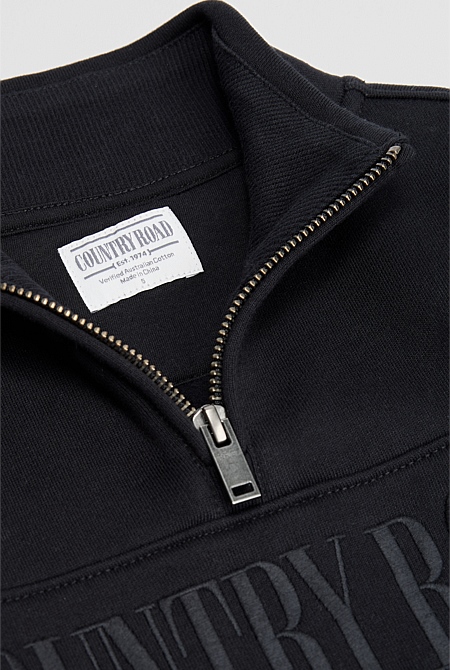 Australian Cotton Heritage Half Zip Sweat