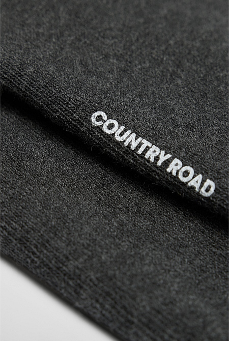 Cotton Blend Boot Crew Sock