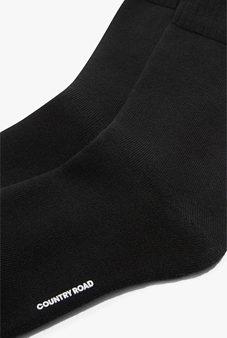 Cotton Blend Boot Crew Sock