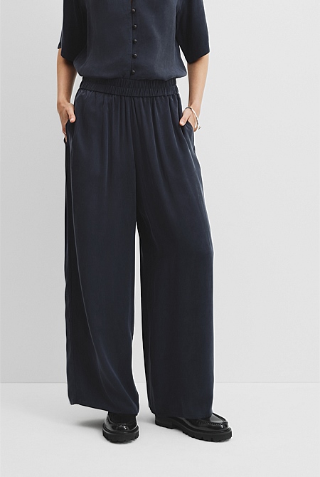 Pull-On Cupro Pant