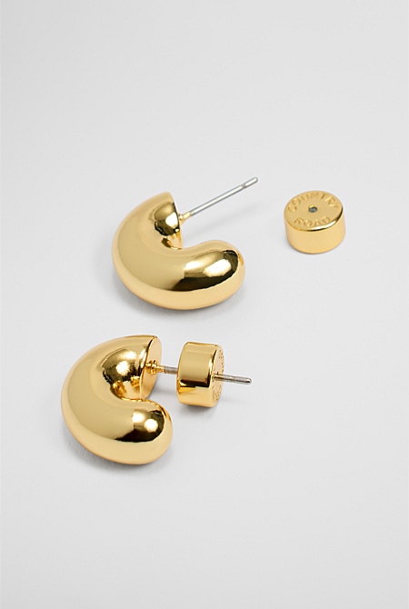 Small Round Hoop Earring
