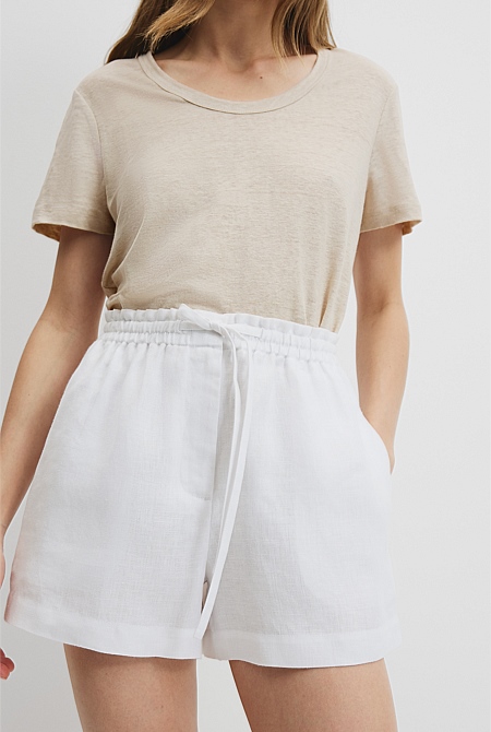 Organically Grown Linen Relaxed Short