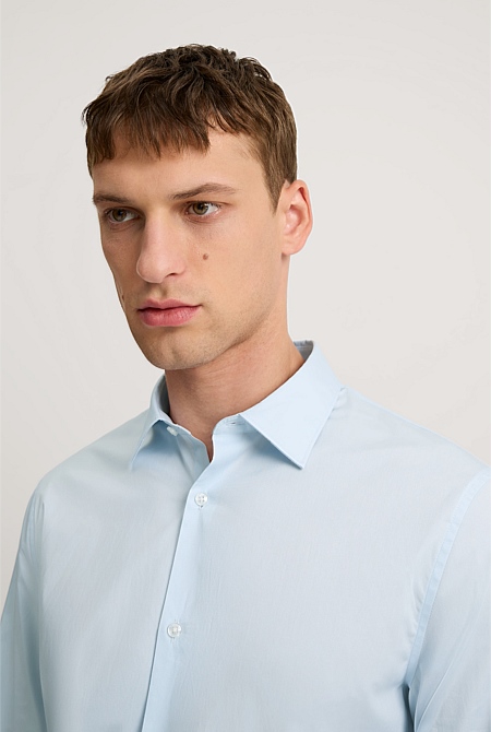 Tailored Fit Poplin Stretch Shirt