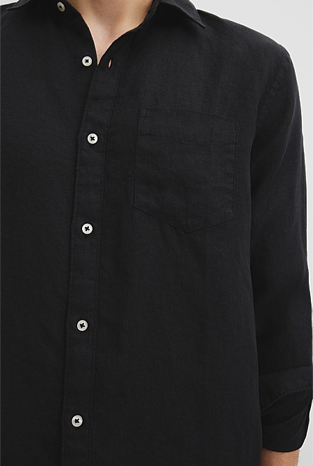 Organically Grown Linen Regular Fit Shirt