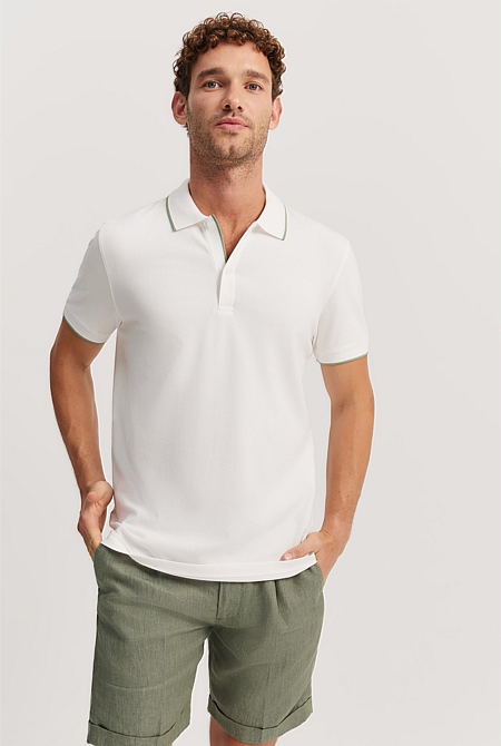 Slim Fit Stretch Pique Polo