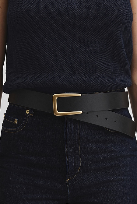 Leather Mid Belt