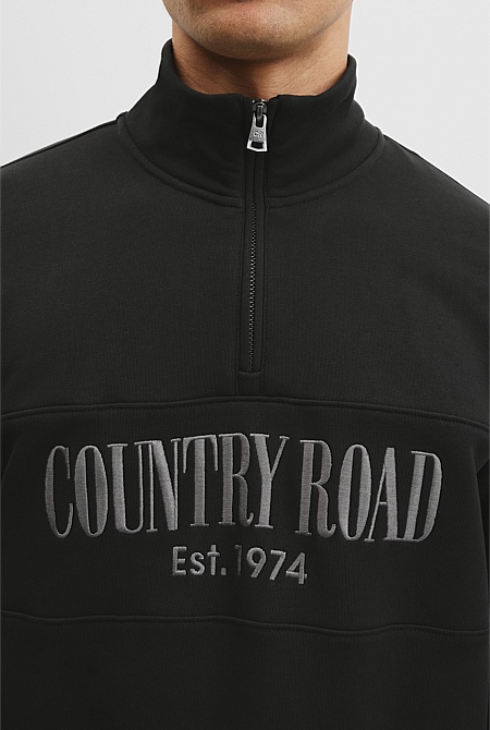 Australian Cotton Half Zip Heritage Sweat