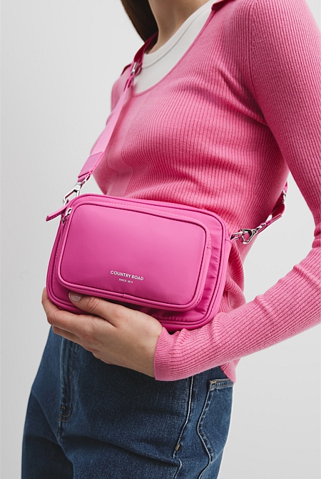 Recycled Polyester Mini Soft Crossbody Bag