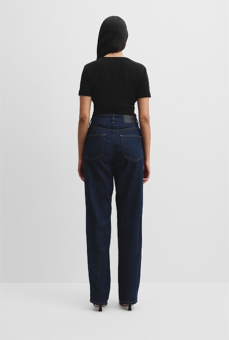 High Rise Straight Leg Jean
