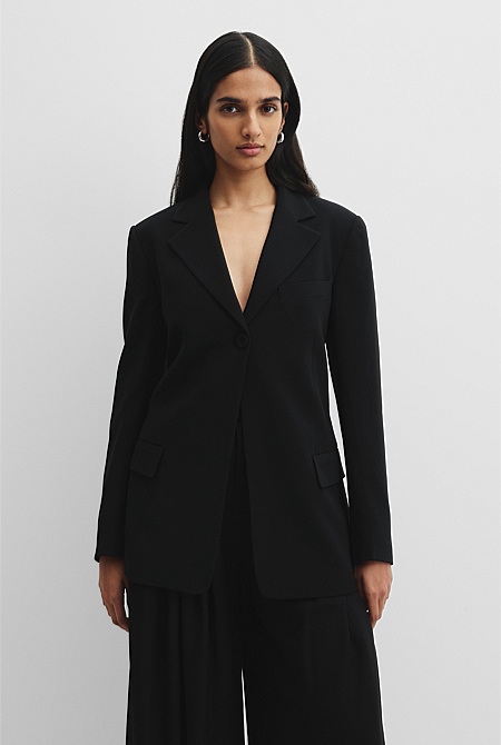 Soft Single-Breasted Blazer