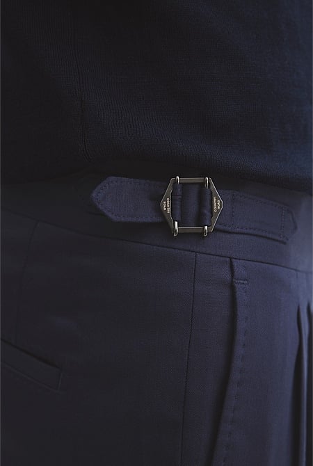 Lyocell Blend Buckle Pant