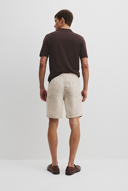 Organically Grown Linen Drawcord Short