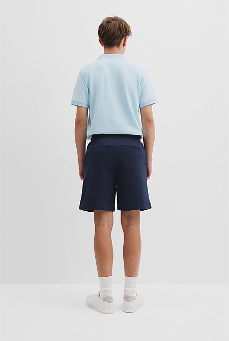 Teen Recycled Cotton Blend Logo Sweat Short