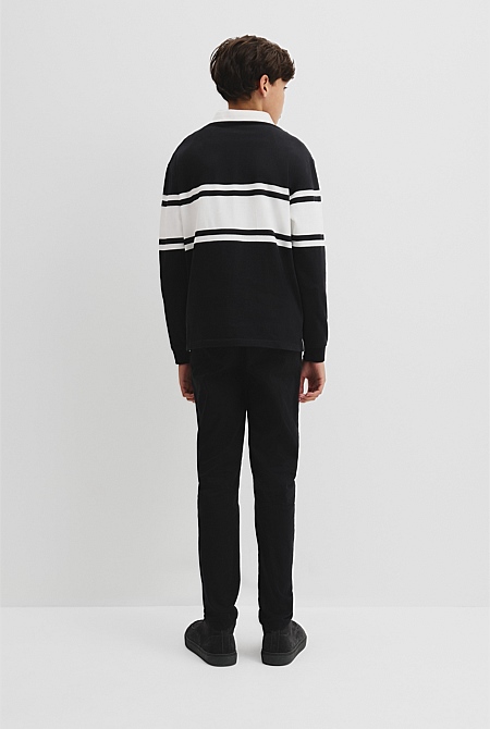 Teen Australian Cotton Panelled Rugby Shirt