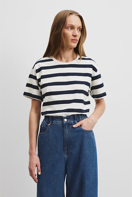 Australian Made Stripe T-Shirt