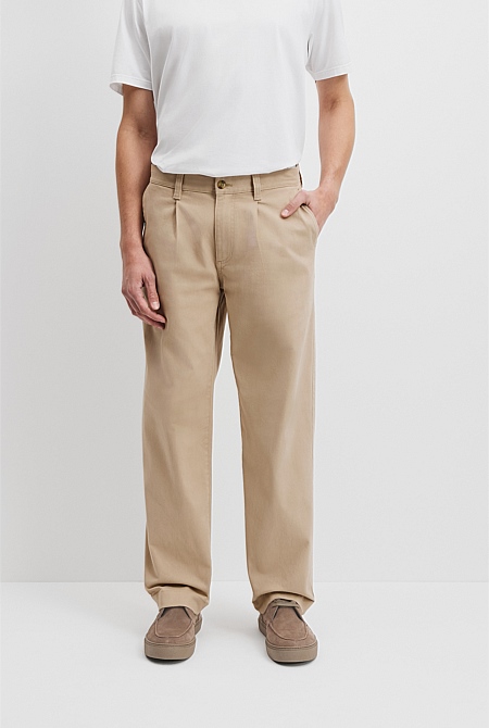 Relaxed Fit Twill Pant