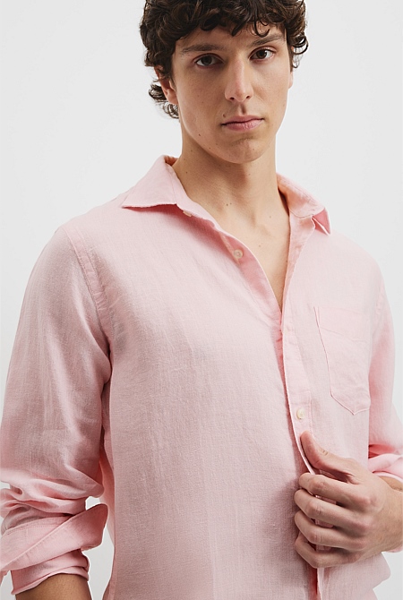 Regular Fit Organically Grown Linen Shirt