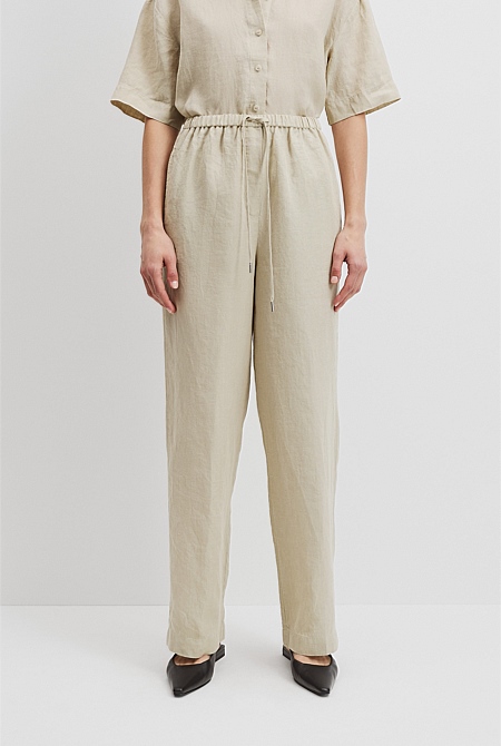 Organically Grown Linen Pull-On Pant