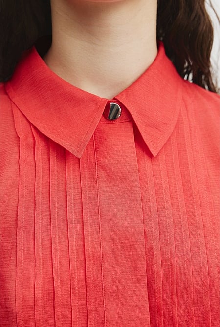 Pintuck Detail Shirt