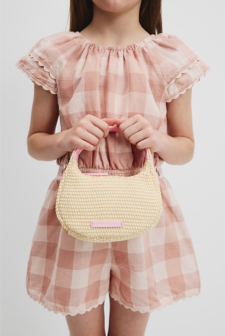 Straw Crossbody Bag