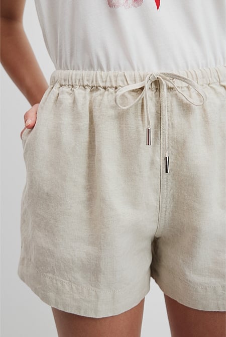 Teen Organically Grown Linen Short