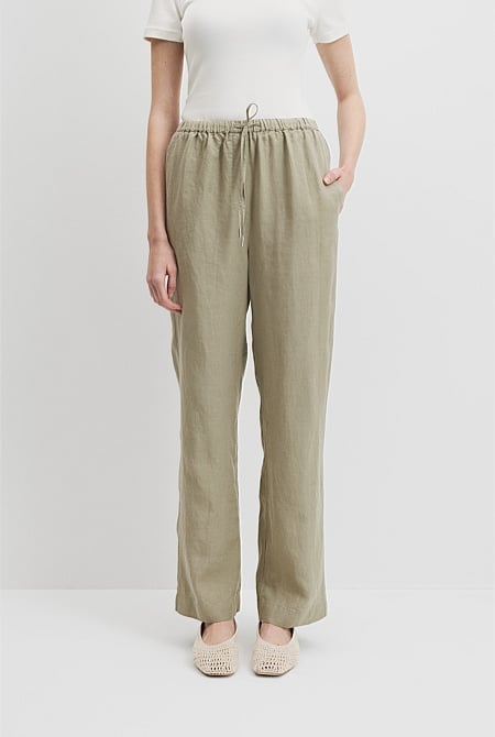 Organically Grown Linen Pull-On Pant