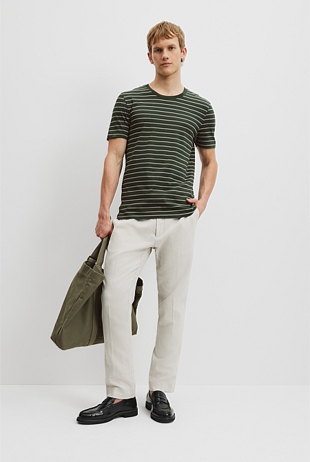 Pima Crew Stripe T-Shirt