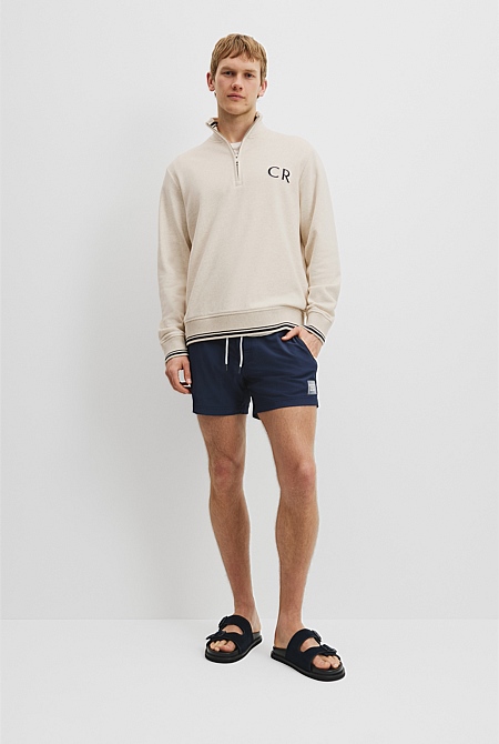 Verified Australian Cotton CR Logo Half Zip Sweat