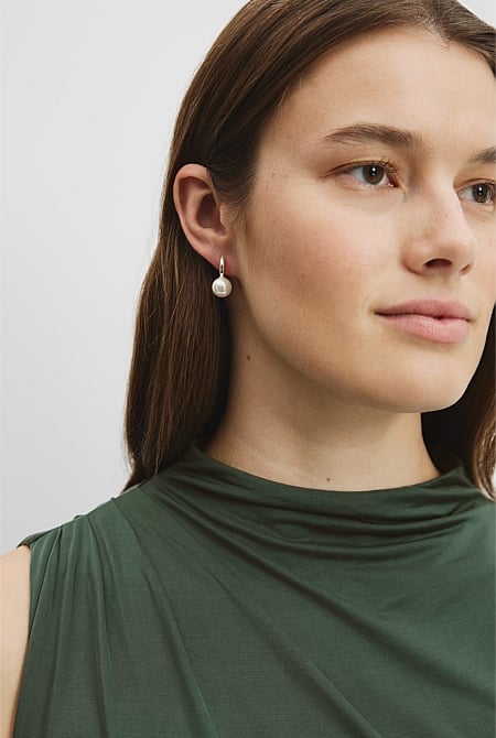 Sleeper Pearl Drop Earring