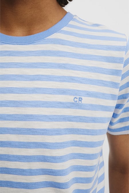 Teen Recycled Cotton Blend Stripe T-Shirt