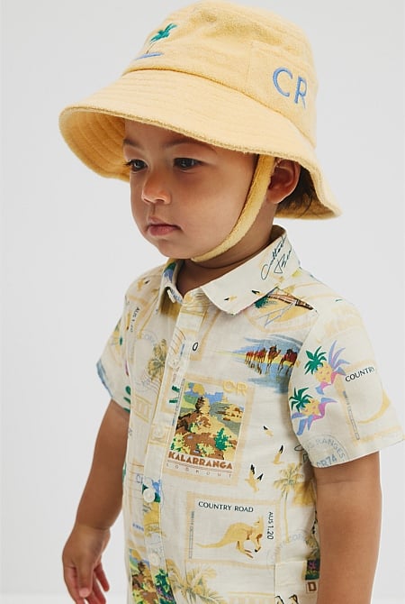 Baby Organically Grown Cotton Terry Bucket Hat