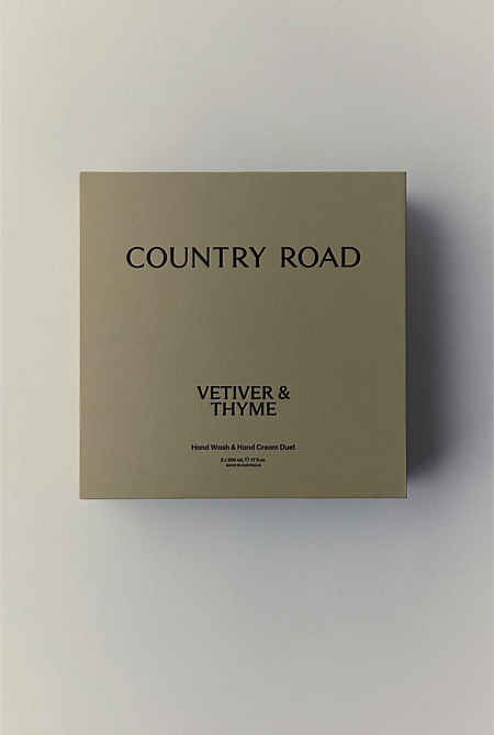 Australian Made Vetiver & Thyme Hand Care Duet