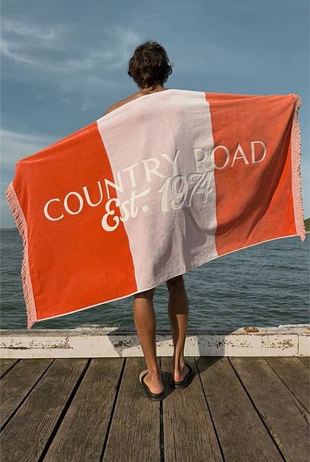 Verified Australian Cotton CR Est. 1974 Beach Towel