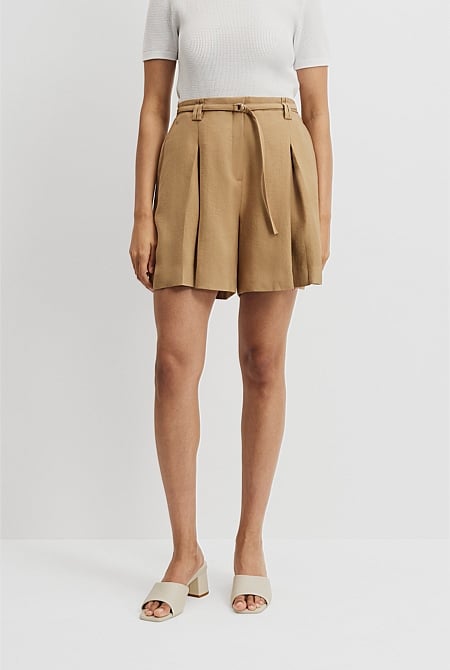 Pleat Front Short