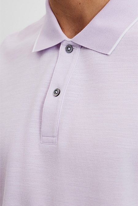 Australian Cotton Micro Textured Polo