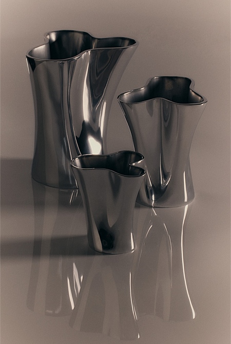 Aria Medium Aluminium Vase